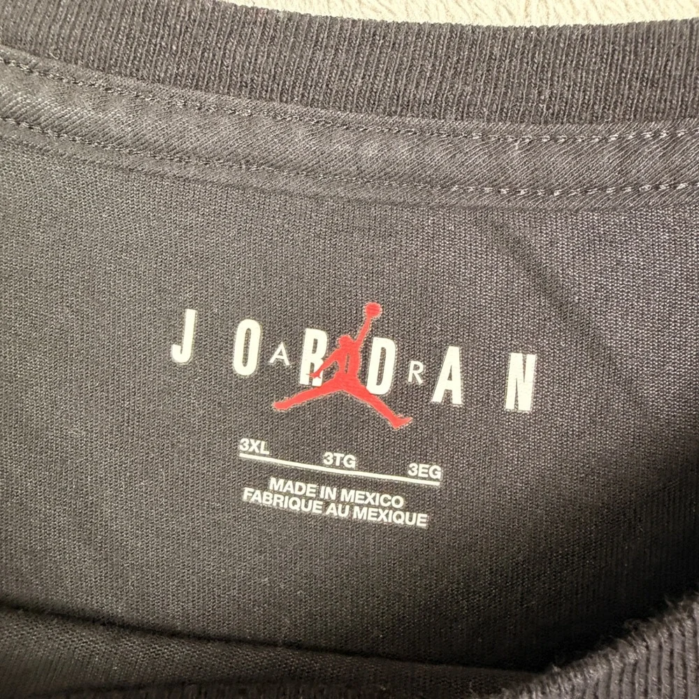 Nike Air Jordan Mens 3XL Black Dri-FIT Jumpman Logo Short Sleeve Graphic T-Shirt